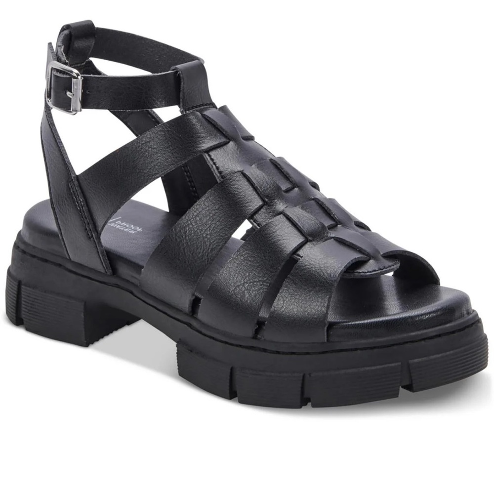 Aqua College Womens Hannah Buckle Open Toe Strappy Sandals